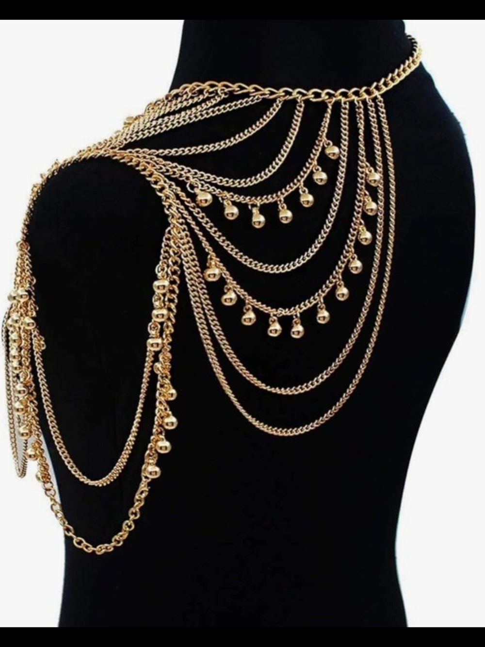 Multi-Layer Gold Shoulder Chain